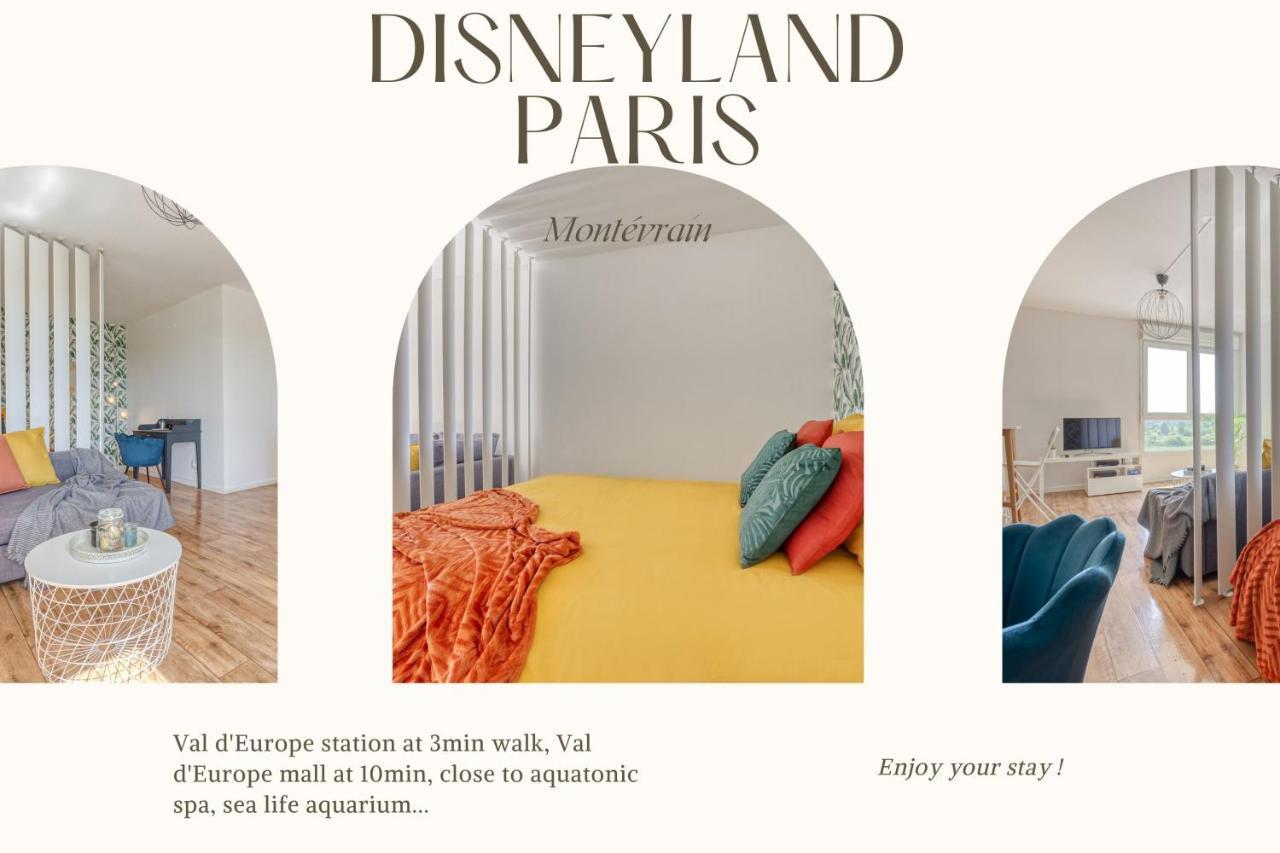 Grand Studio Disney, Queen Size, Coffee, Wifi Montévrain Exterior foto